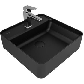 Resim KALE Smartedge 45x45 Cm Kare Lavabo Mat Sıyah 