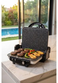 Resim Acar Ultimate Pro Pressio Izgara Ve Tost Makinesi Krem - 1800 W 