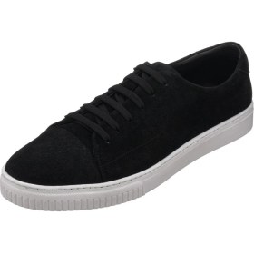 Resim Costo Shoes Kadir-01 Siyah Dana Süet Deri Büyük Numara Erkek Spor Ayakkabısı Rahat Geniş Kalıp Şık 