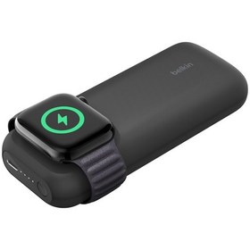 Resim Belkın Boostcharge Pro Apple Uyumlu Hızlı Kablosuz Şarj Cihazı + USB-C 20 W Powerbank 