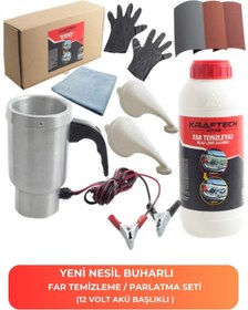 Resim Kraftech Far Temizleme Far Parlatma Seti 12 Volt 