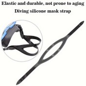 Resim Dalış Maskeleri için Silikon Slap Bağlantısı, Sualtı Dalışı ve Şnorkelliğe Dayanıklı Lastik Değiştirme Bağlantısı, Erkekler için Evrensel Uyumluluk, Tek Paket – Bağımsızlık Günü, Ramazan, Şükran Günü, Noel, Cadılar Bayramı için İdeal - Siyah 