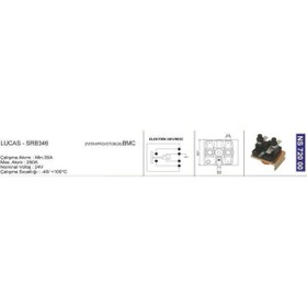 Resim NESAN Marş Rölesi Lucas Srb346 24 V. Bmc Fatıh/pro/otobüs-kamyon-tır-iş Mak.-unıversal 52rs008457 - Ns7200 