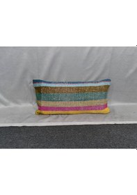 Resim Zehra Abla Halı Yeni El Dokuma Dekoratif Lumbar Kilim Kırlent Yastık Kılıfı 6189 