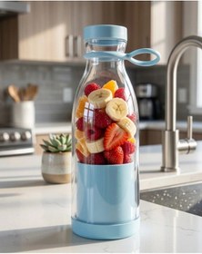 Resim Universal Mini Blender Usb Şarjlı 380 Ml Smoothie Hazırlayıcı Hafif Ve Pratik Tasarım 