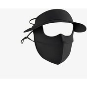 Resim Willowhaven Kadın 3ü 1 Arada Yaz Şapkası Yüz Maskesi Boyunluk Siyah Upf Koruma Ayarlanabilir Siyah 