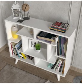 Resim Dekorister Fondea Kitaplık Beyaz 