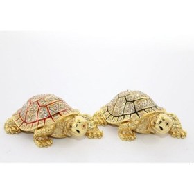 Resim Swarovski Taşlı Kaplumbağa Figürü Model 1 