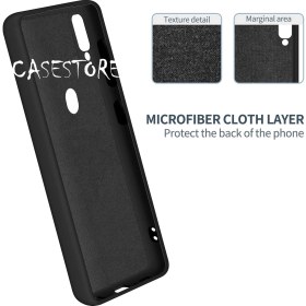 Resim M.TK Moveteck A10S Uyumlu Kılıf Kamera Lens Korumalı Içi Kadife Silikon Iz Yapmaz Ipeksi His Liquid Renkli Yumuşak Silikon Lansman 