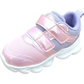 Resim Cool Cayt Bebe Işıklı Spor Ayakkabı Pudra Beyaz - Pembe 