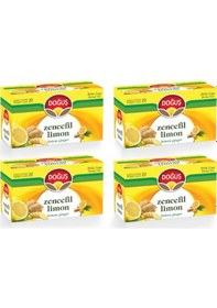 Resim Doğuş Zencefil Limon Karışık Bitki Süzen Bardak Poşet Çay 4'lü 20 x 2 G 