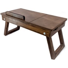 Resim Ru-Bi Laptop Sehpası - Çalışma Masası - Keyif Sehpası - Yemek Sehpası Ceviz 