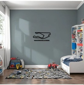 Resim Dekoratif Metal Sanatı Miami Grand Prix Metal Duvar Tablosu Formula 1 