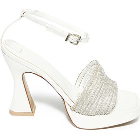 Resim Bestello Taşlı Neolit Taban Kalın Topuklu Ayakkabı 331-887 Kadın Ayakkabı SEDEF 