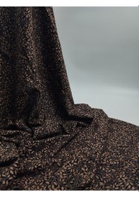 Resim Kışlık Belmando Yaprak Desen Viskon Kumaş 