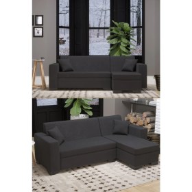 Resim ModaLife Toronto Salon Oturma Odası Köşe Takımı - Antrasit 