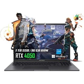 Resim Asus VivoBook 16X K3605VU-N1066W i5-13500H 16 GB 1 TB SSD 6 GB RTX4050 16" W11H Dizüstü Bilgisayar 