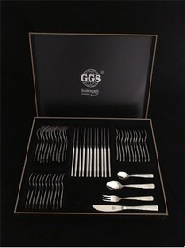 Resim Julıa Parlak Solingen 96 Parça Kutulu Çatal Kaşık Bıçak Seti Gümüş 