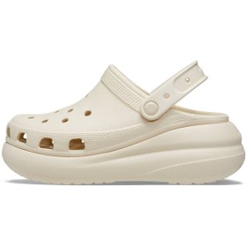 Resim Crocs Classic Crush Clog Kadın Krem Terlik 
