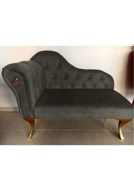 Resim Dekoratif Bihter Koltuğu Beyaz Josephine Gold Ayak gri 