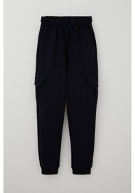 Resim Poyraz Kids Erkek Çocuk Eşofman Altı Komando Cepli Bağcıklı Beli Lastikli 9-12 Yaş, Lacivert Lacivert 