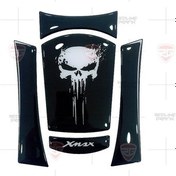 Resim Redline Grafik Yamaha X-Max 2018 Tank Pad Punisher Siyah Desen 