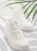 Resim Bambi Beyaz Nubuk Kadin Sneaker K01591197801 Bambi