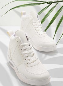 Resim Bambi Beyaz Nubuk Kadin Sneaker K01591197801 
