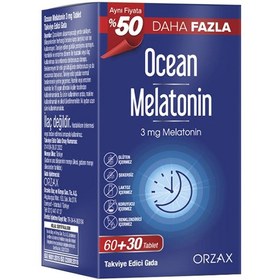 Resim Orzax Ocean Melatonin 60+30 Tablet 
