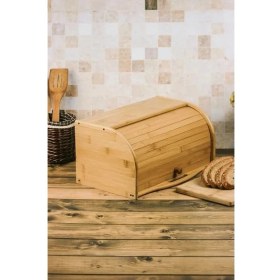 Resim Lidyahan Store Bambu Lüks Panjur Kapaklı Büyük Ekmek Dolabı, Bambu Ekmek Kutusu Ekmek Dolabı, Ekmek Sepeti Sandığı, Ekmeklik, Çok Amaçlı Bambu Kutu 