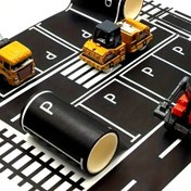 Resim 1 Rulo Otoyol Washi Bantı, Kağıt Malzeme, Yaratıcı Ulaşım Demiryolu Yol Park Alanı Tasarımı, Sanat DIY El Sanatları için Maskeleme Bantları, Araç Araba Temalı Parti Malzemeleri 