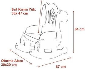 Resim Ahşap Sallanır Çoçuk Sandalyesi Çocuk Koltuk Bebek Koltuk Sandalye 