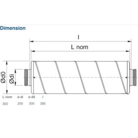 Resim Systemair LDC 200-300 Silencer- Dairesel Kanallar Için Susturucu 