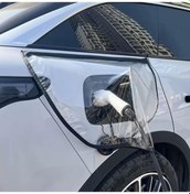 Resim Mufunye Elektrikli Araç Şarj Portu Manyetik Koruma Kapağı - Yağmur, Toz Ve Kar Koruyucu, Transparan Tasarım, Çift Manyetik Şerit, Çelik Gövde Uyumlu 