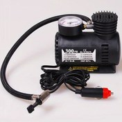 Resim 1pc Taşınabilir Hava Kompresörü Pompası - 12V 300 PSI Lastik Şişirme Cihazı ile Basınç Göstergesi, PVC Malzeme, Araba, Bisiklet, Toplar için - Evrensel Oto Tamir Aksesuarı 