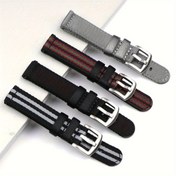 Resim Premium Pürüzsüz Naylon Saat Kayışı 18mm 20mm 22mm Dokuma Naylon Spor Emniyet Kemeri Saat Bandı Hızlı Çıkarma Yedek Bileklik Erkekler Kadınlar için 