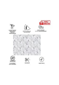 Resim Tink Kendinden Yapışkanlı Beyaz Petek Mermer Desenli Pvc Panel 41x62cm 