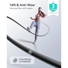 Resim Storemax Inıu Oculus 2/pro Için 16FT Bağlantı Kablosu, Yüksek Hızlı Aktarım Bağlantı Kablosu, Ultra Dayanıklı Güç Için Ayrı Şarj Bağlantı Noktalı Vr, USB 3.0 Tip A'dan C'ye Kablo Vr Kulaklık Aksesuarları ve Oyun Bilgisayarı Için 