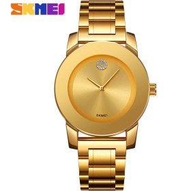 Resim 2xudc Altın Altın Kuvars Skmei Bayanlar Gündelik Elbise Altın Renk Bayanlar Taklidi Su Geçirmez Relogio Feminino Kuvars Izle Moda Ince Saatler (Yurt Dışından) 