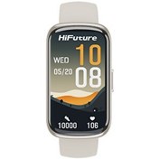 Resim EVO2 Bluetooth 5.2 1.47" Su Geçirmez Nabız Takibli Spor Modlu Krem Akıllı Bileklik HiFuture