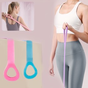 Resim Tam Vücut Antrenmanı için Premium Yoga Direnç Bandı - Sırt Esnemesi, Güç Antrenmanı & Esneklik Egzersizleri için İdeal - Ev Spor Salonu & Dış Mekan Fitness için Dayanıklı Elastik Fitness İpi - Şeffaf Pembe, Mavi, Mor Renklerde Mevcut 