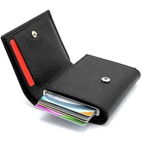 Resim Aquablue Rfid Korumalı Otomatik Mekanizmalı Para Bölmeli Erkek Cüzdan & Kartlık 