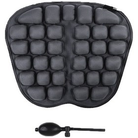 Resim In-sc003 Araba Ofis Şişme Hava Yastığı Koltuk Minderi, Stil: Manuel Şişirme Siyah 