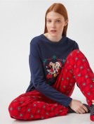 Resim Koton Mickey Mouse Lisanslı Pamuklu Pijama Takımı 