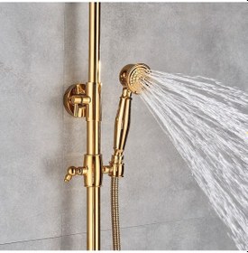 Resim Banyo Bataryası Duş Seti Gold Altın Dore Özel Seri Yeni Model 