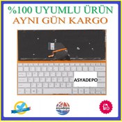 Resim Asya.Depo Sony Uyumlu Vaio Svf14323Clw Klavye Beyaz Işıklı 