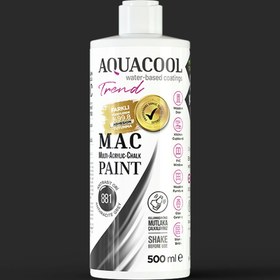 Resim Aqua Cool Antrasit Gri 500 Ml. Trend Mac Hobi Boyası (T-0881/0,50) 