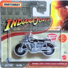 Resim C0859 Matchbox 1:64 Tekli Arabalar Indiana Jones Ducati Scrambler HVN38 