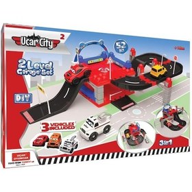Resim Uçar City 2 İki Katlı Garaj Seti 