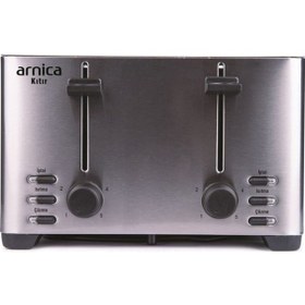 Resim Arnica Kıtır 4 Dilimli Paslanmaz Çelik Ekmek Kızartma Makinesi 